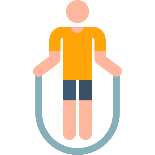 a man with a jump rope